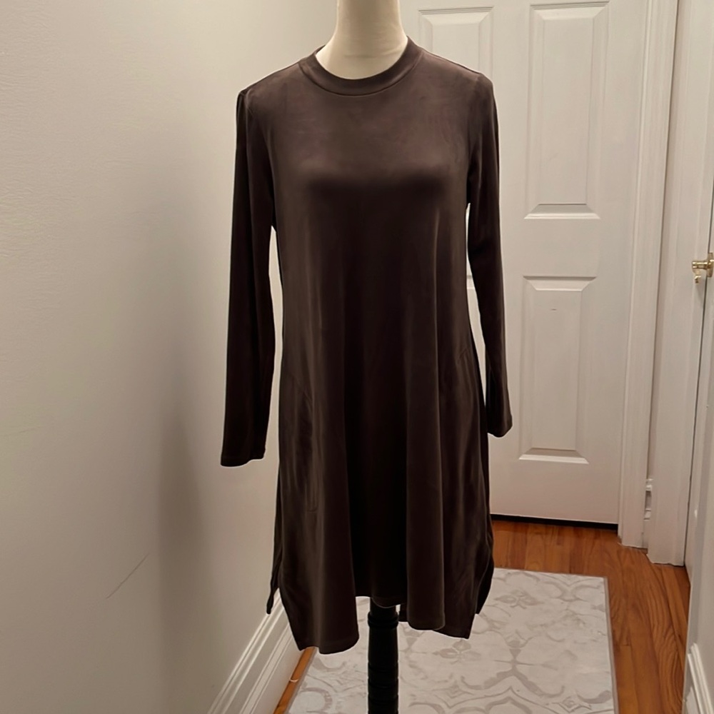 J Jill swing dress in stretch velvet